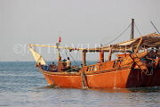 BAHRAIN, Manama, Financial Harbour area, traditional fishing boats (dhows), BHR758JPL