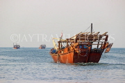 BAHRAIN, Manama, Financial Harbour area, traditional fishing boats (dhows), BHR761JPL