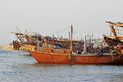 BAHRAIN, Manama, Financial Harbour area, traditional fishing boats (dhows), BHR768JPL