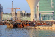 BAHRAIN, Manama, Financial Harbour area, traditional fishing boats (dhows), BHR776JPL