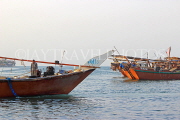 BAHRAIN, Manama, Financial Harbour area, traditional fishing boats (dhows), BHR781JPL