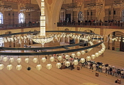 BAHRAIN, Manama, Grand Mosque (Al-Fateh Mosque), interior, people praying, BHR880JPL