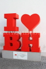 BAHRAIN, Manama, I Love Bahrain tourism sign, BHR1018JPL