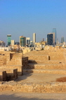 BAHRAIN, Manama, Karababad, Bahrain Fort (Qal'at al Bahrain), Manama skyline, BHR655JPL