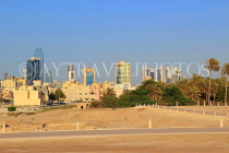 BAHRAIN, Manama, Karababad, Bahrain Fort site, and Manama skyline, BHR674JPL