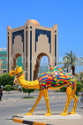 BAHRAIN, Manama, Seef Mall shopping centre, Camel sculptures, public art, BHR368JPL