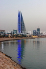 BAHRAIN, Manama, World Trade Centre towers, dusk view, BHR1914JPL