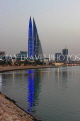 BAHRAIN, Manama, World Trade Centre towers, dusk view, BHR1916JPL