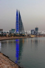 BAHRAIN, Manama, World Trade Centre towers, dusk view, BHR1916JPL