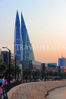 BAHRAIN, Manama, World Trade Centre towers, dusk view, BHR2536JPL