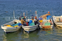 BAHRAIN, Muharraq, coastal fishing village area, fishing boats, BHR2479JPL