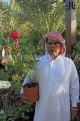 BAHRAIN, Noor El Ain, Garden Bazaar, Farmers Market, flower seller, BHR1025JPL