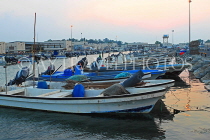 BAHRAIN, Sitra, Sitra Fisherman Port, moored fishing boats, BHR2418JPL