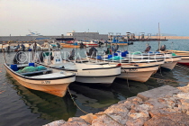 BAHRAIN, Sitra, Sitra Fisherman Port, moored fishing boats, BHR2419JPL
