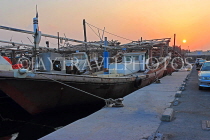 BAHRAIN, Sitra, Sitra Fisherman Port, waterfront, sunset, BHR2415JPL