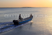 BAHRAIN, coast by Al Jasra, fishing boat going out to sea, BHR1397JPL