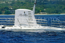 BARBADOS, Atlantis pleasure submarine, surfaced, BAR224JPL