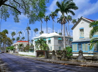 BARBADOS, Bridgetown, Belleville area, colonial style houses, BAR555JPL