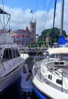 BARBADOS, Bridgetown, Yachting Marina and Parliament building, BAR263JPL