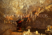 BARBADOS, Harrison's Cave, crystalized limestone interior, BAR230JPL
