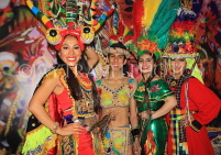 BOLIVIA, cultural show, carnival dancers, BOL139JPL