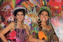 BOLIVIA, cultural show, carnival dancers, BOL144JPL