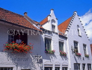 Belgium, BRUGES, 17th century buildings, along Wijngaardstraat, BRG47JPL