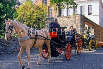 Belgium, BRUGES, sightseeing by horse drawn carriages, BEL251JPL