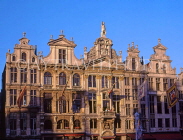 Belgium, BRUSSELS, Grand Place, north side buildings,  BRS23JPL