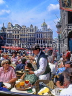 Belgium, BRUSSELS, Grand Place, outdoor cafe restaurant scene, BRS55JPL