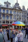 Belgium, BRUSSELS, Grand Place, tour guide with parasol, BRS115JPL