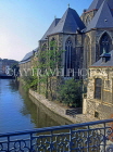 Belgium, GHENT, St Michel's Church and Leie Canal, GH6JPL