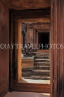 CAMBODIA, Angkor, Banteay Srei Temple, doorway leading to inner towers, CAM1105JPL