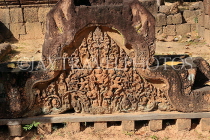 CAMBODIA, Angkor, Banteay Srei Temple, sandstone carvings, CAM1137JPL