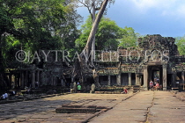 CAMBODIA, Angkor, Preah Khan Temple, East side gateway (gopura), CAM1175JPL