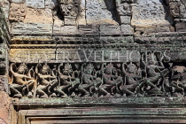 CAMBODIA, Angkor, Preah Khan Temple, Hall of Dancers, bas-reliefs, CAM1143JPL