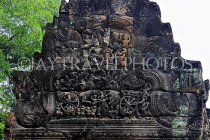 CAMBODIA, Angkor, Preah Khan Temple, West Gateway (Gopura), bas-reliefs, CAM1163JPL