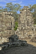CAMBODIA, Angkor Wat, Angkor Thom, Bayon temple, giant stone carvings, CAM108JPL