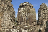 CAMBODIA, Angkor Wat, Angkor Thom, Bayon temple, giant stone carvings, CAM110JPL
