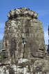 CAMBODIA, Angkor Wat, Angkor Thom, Bayon temple, giant stone carvings, CAM111JPL