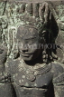 CAMBODIA, Angkor Wat, Angkor Thom temple, giant stone carvings, CAM112JPL
