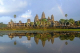 CAMBODIA, Angkor Wat, and pool reflection, CAM66JPL