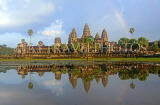 CAMBODIA, Angkor Wat, and pool reflection, CAM68JPL