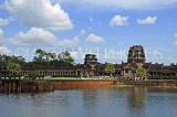 CAMBODIA, Angkor Wat, temple, and lake, CAM103JPL