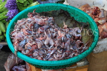CAMBODIA, Phnom Penh, Phsar Kandal (Market), meat stall, Frogs, CAM1714JPL