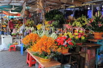 CAMBODIA, Phnom Penh, Phsar Thmey (Central Market), flower stalls, CAM2112JPL