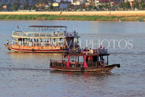 CAMBODIA, Phnom Penh, Tonle Sap River, Cruise Boats, CAM1842JPL