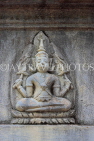CAMBODIA, Phnom Penh, Wat Phnom, small bas relief carving on temple walls, CAM1951JPL
