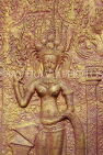 CAMBODIA, Phnom Penh, Wat Phnom, temple site, bas-relief Devata sculptures, CAM1969JPL
