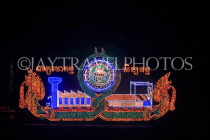 CAMBODIA, Phnom Penh, Water Festival, illuminated flotillas, Tonle Sap River, CAM1593JPL